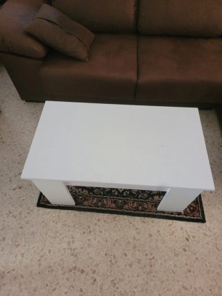 Mesa de centro blanca "Regalo de Mantel"