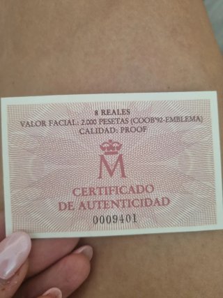 Moneda 2000 Pesetas Juegos Olímpicos 1990