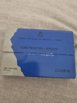 Moneda 2000 Pesetas Juegos Olímpicos 1990
