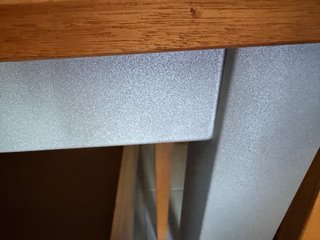 Conjunto terraza madera y metal
