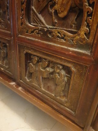 Mueble Oriental Madera Tallada