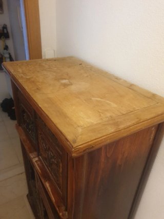 Mueble Oriental Madera Tallada