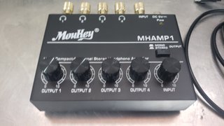 Moukey MHAMP1 Amplificador Auriculares 4 Canales
