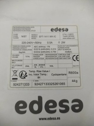 Nevera -congelador con Garantía
