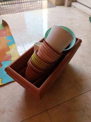 Lote de macetas de diferentes tamaños