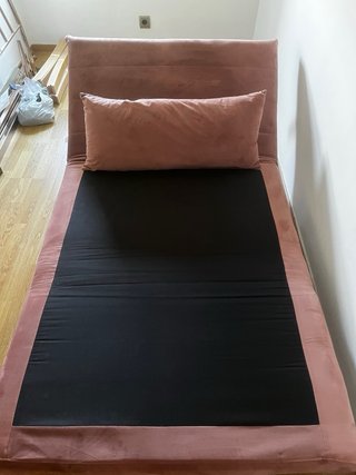Sofá Cama Terciopelo Maison du Monde Rosa