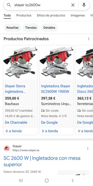Ingletadora Stayer SC2600W