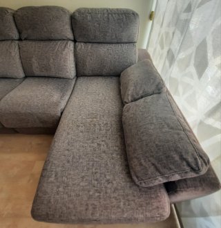 Sofá eléctrico con chaiselongue motorizado
