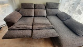 Sofá eléctrico con chaiselongue motorizado