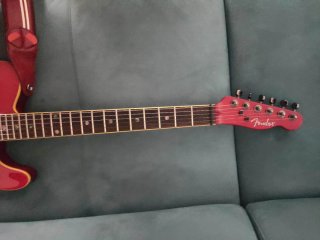 Fender Telecaster custom FMT HH Roja