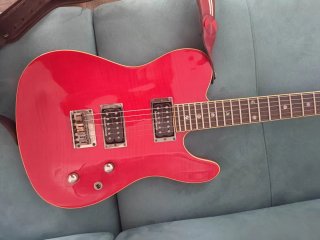 Fender Telecaster custom FMT HH Roja