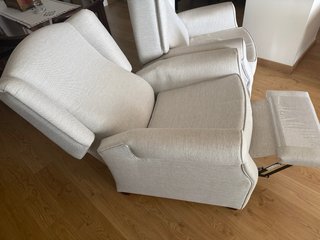 2 Sillones Reclinables Manuales Beige