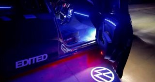 2 Luces LED Puerta Logo VW Golf 5 6 7 Nuevas