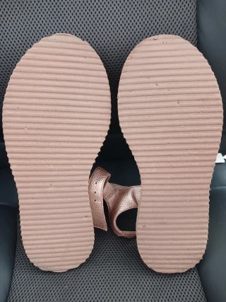 Sandalias doradas mujer talla 40