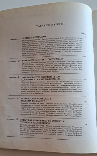 Libro "Variable Compleja" de Murray R. Spiegel.