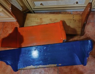 LOTE 3 ESTANTERÍAS MADERA PINO