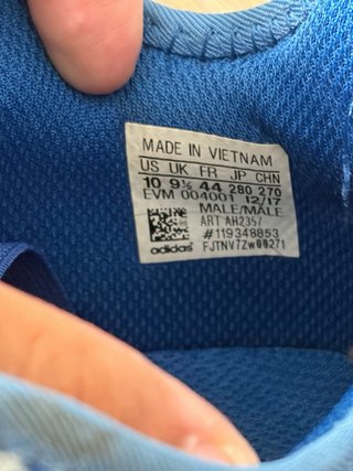 Zapatillas Adidas Azules y Blancas