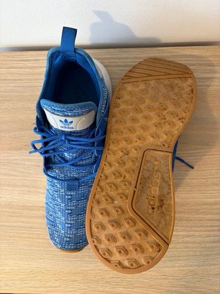 Zapatillas Adidas Azules y Blancas