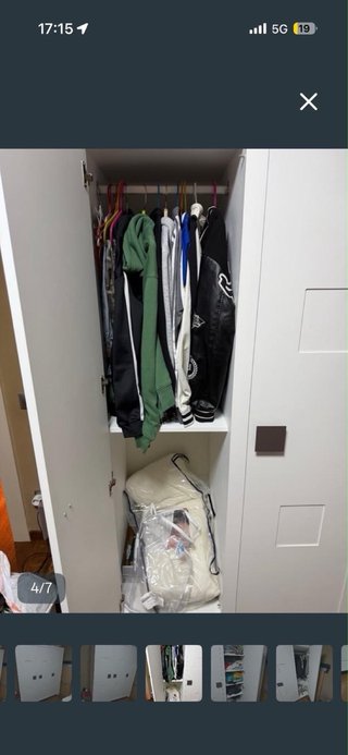 Dormitorio juvenil completo:cama, armario y mueble