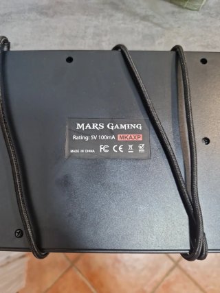 Teclado Mars Gaming Negro y Rosa