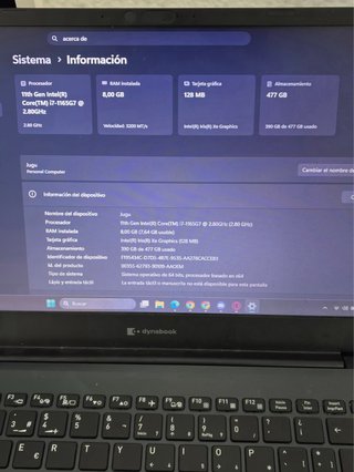 Portátil Dynabook Negro