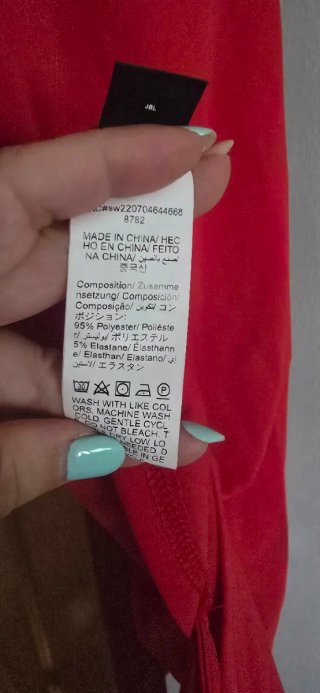 Vestido fiesta asimétrico rojo