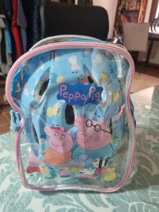 Mochila, Casco y Protecciones Peppa Pig