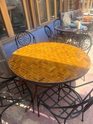 Mesa mosaico Marrakech especial artesanal de 120cm