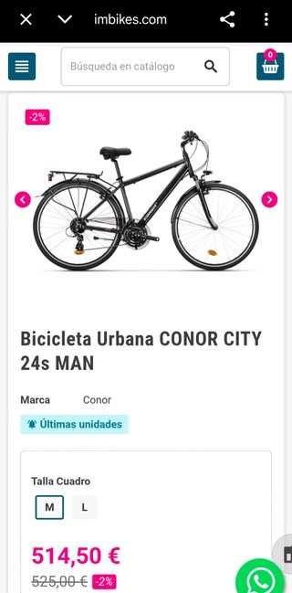 Bicicleta Urbana CONOR CITY 24s
