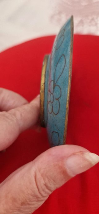 Platito antiguo chino cloisonné