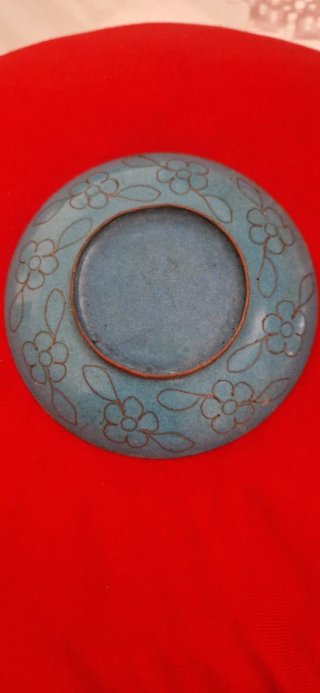 Platito antiguo chino cloisonné