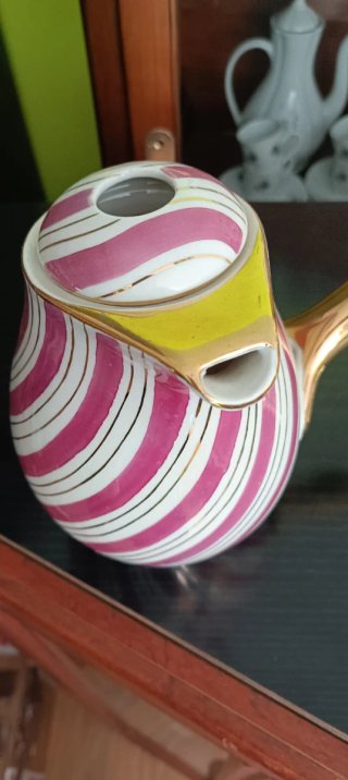 Chocolatera de porcelana vintage