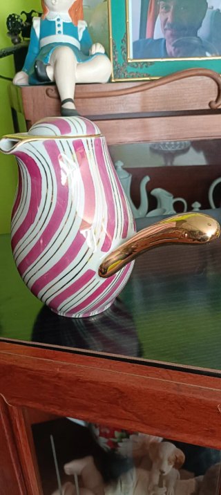 Chocolatera de porcelana vintage