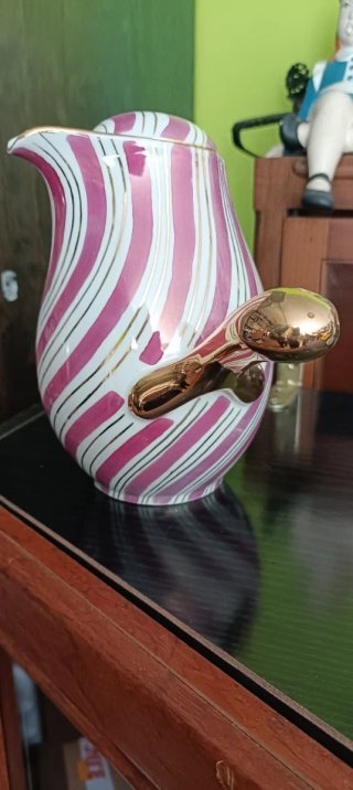 Chocolatera de porcelana vintage