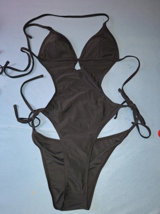 Bikini Rojo y Blanco Rayas