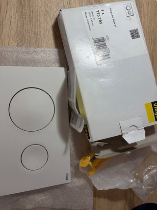 Placa Accionamiento Viega Inodoro Blanco brillo