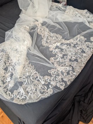 Velo de Novia Encaje Hecho a Mano