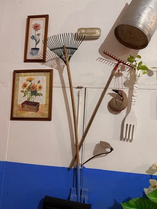 2 Rastrillos de jardín metálico