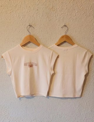 Camiseta Crop Top Santa Barbara 1987