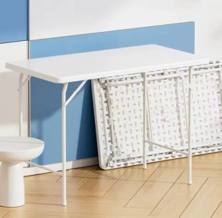 Mesa plegable 1 metro blanca