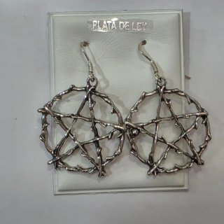 Pendientes Plata 925 Pentagrama