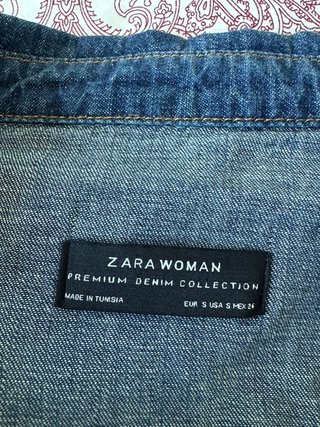 Chaqueta vaquera Zara azul talla S