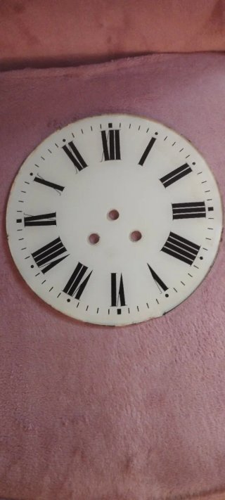 Esfera antigua reloj cristal números romanos