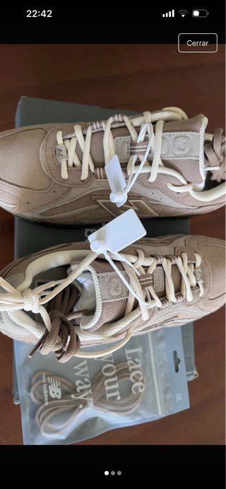 Zapatillas New Balance 40.5 Beige/Marrón Nuevas