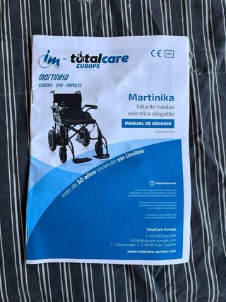Silla de ruedas eléctrica Martinika Evo TotalCare.