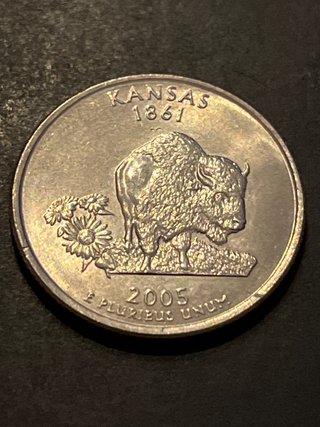 USA Quarter dollar 2005 Estado Kansas