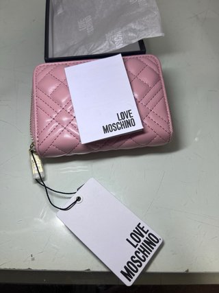 Cartera Love Moschino acolchada rosa