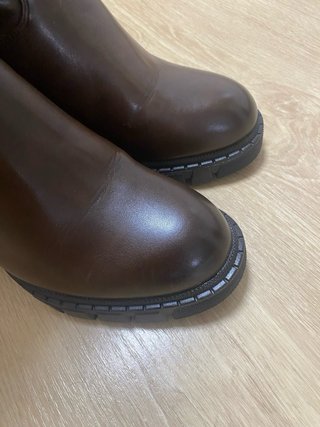 Botas altas marrones con plataforma