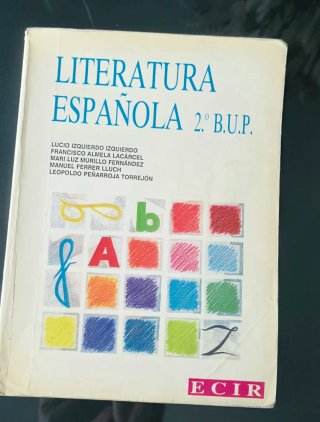 LIBRO LITERATURA ESPAÑOLA