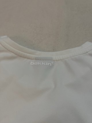 Camiseta crop top blanca Bekkin 12 años nueva